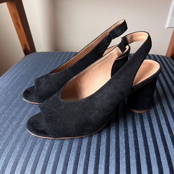 Madewell Alana Slingback Sandal in Black - Picture 2 of 9